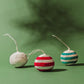 Striped Woven Ball Ornaments