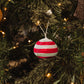 Striped Woven Ball Ornaments