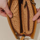 Canvas and Leather Crossbody Bag