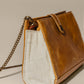 Canvas and Leather Crossbody Bag