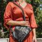 Small Halfmoon Leather Purse