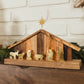 Wooden Nativity Scene