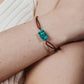 Turquoise and Leather Bracelet