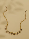 Fleur De Lis Gold Beaded Necklace