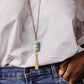 Amazonite Paddle Necklace