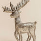 Pair Of Standing Silver Reindeer