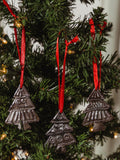 Silver Tree Ornaments (Set of 3)