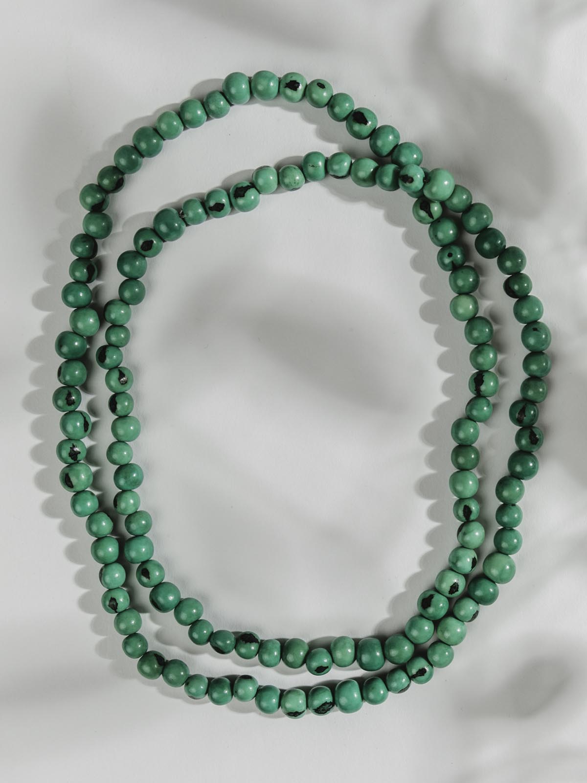 Acai Green Beaded Necklace