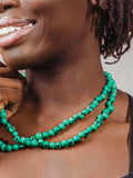 Acai Green Beaded Necklace