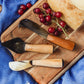 Wood and Horn Cheese Knives