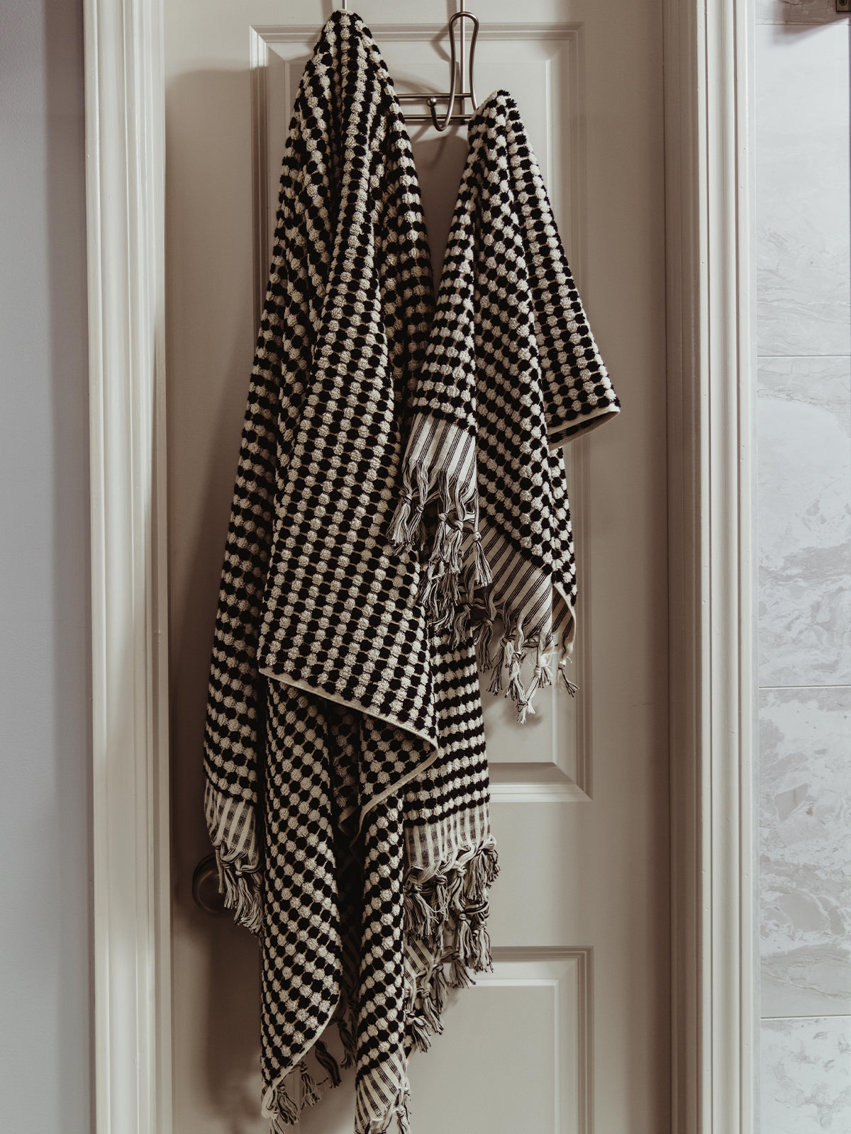Oversized Turkish Bath Towel with Tassels