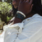 Women's White Linen Button Up Shirt with Slit Back