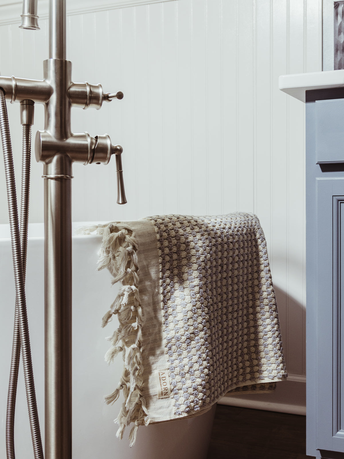 Oversized Turkish Bath Towel with Tassels