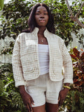 Women's Gingham Quilted Jacket