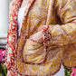 Peach Foster Floral Quilted Jacket