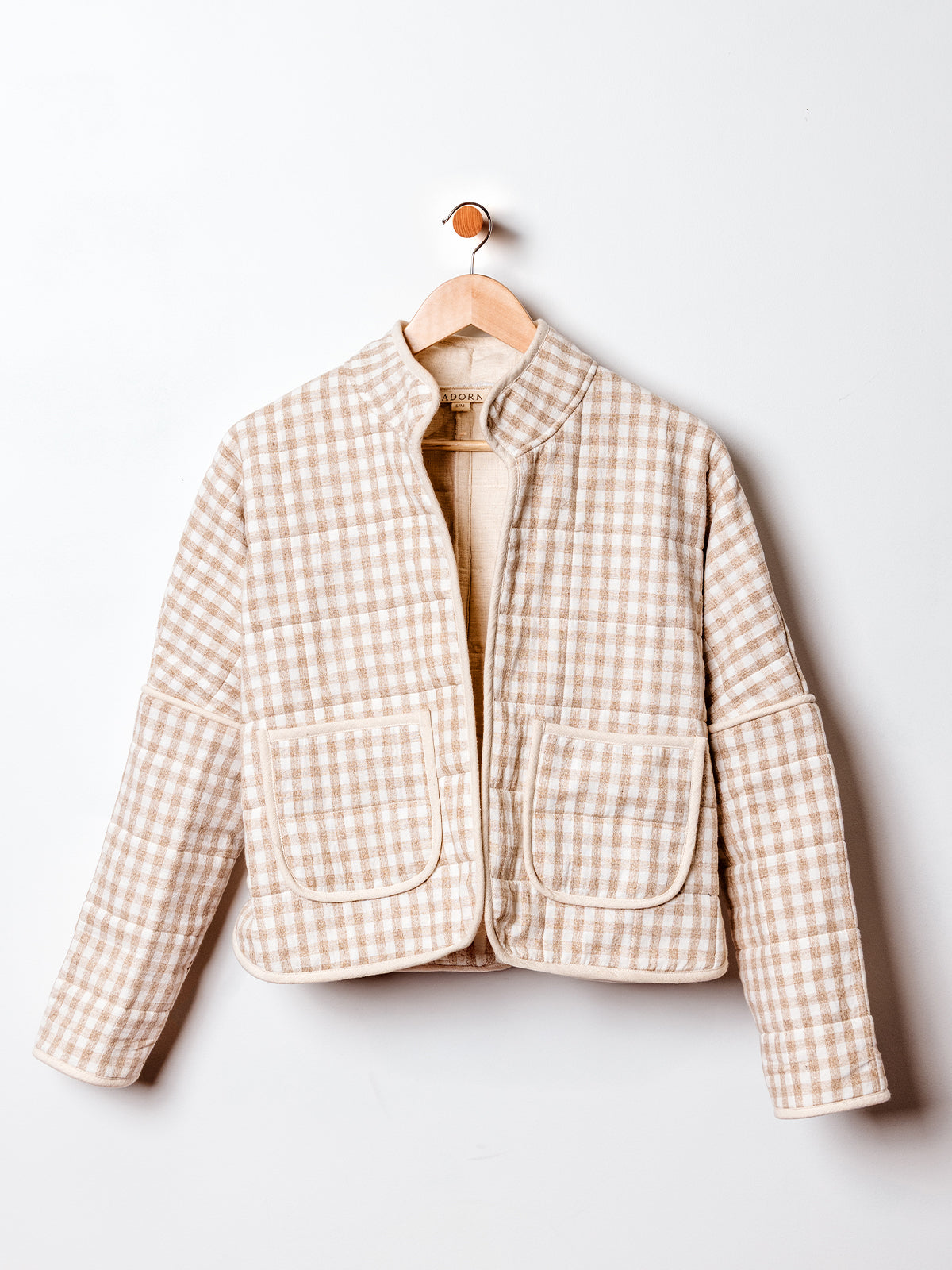 Women's Gingham Quilted Jacket