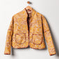 Peach Foster Floral Quilted Jacket