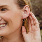 Hyacinth Pink Flower Jacket Earrings