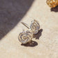 Rosette Studs (Gold or Silver)