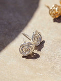 Rosette Studs (Gold or Silver)