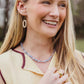 Bluebell Beaded Agate Necklace