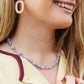 Bluebell Beaded Agate Necklace