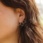Hyacinth Pink Flower Jacket Earrings