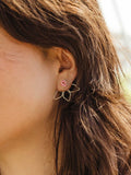 Hyacinth Pink Flower Jacket Earrings