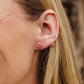 Hyacinth Pink Flower Jacket Earrings