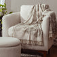 Handwoven Botanical Throw Blanket