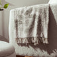 Handwoven Botanical Throw Blanket