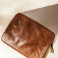 Leather Laptop Sleeve with Zipper
