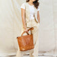Women’s Leather Tote in Brown