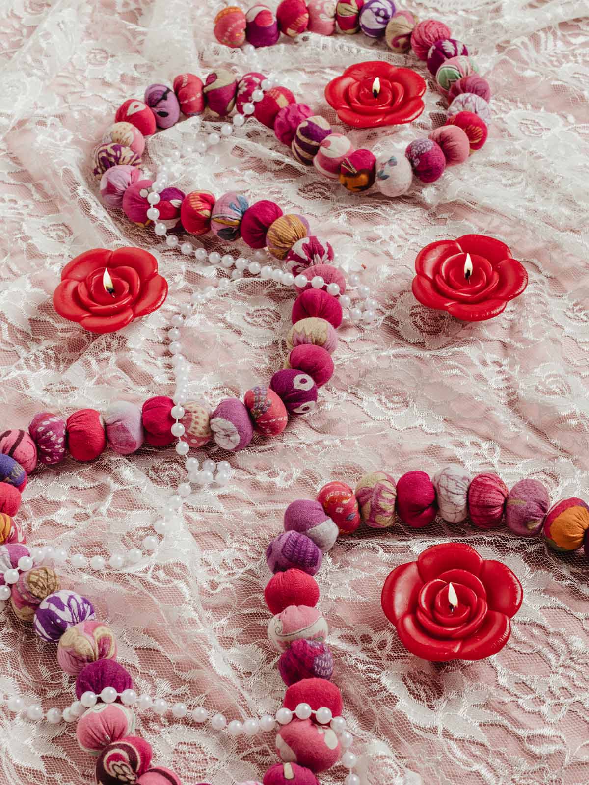 Saree Bead Valentine Garland