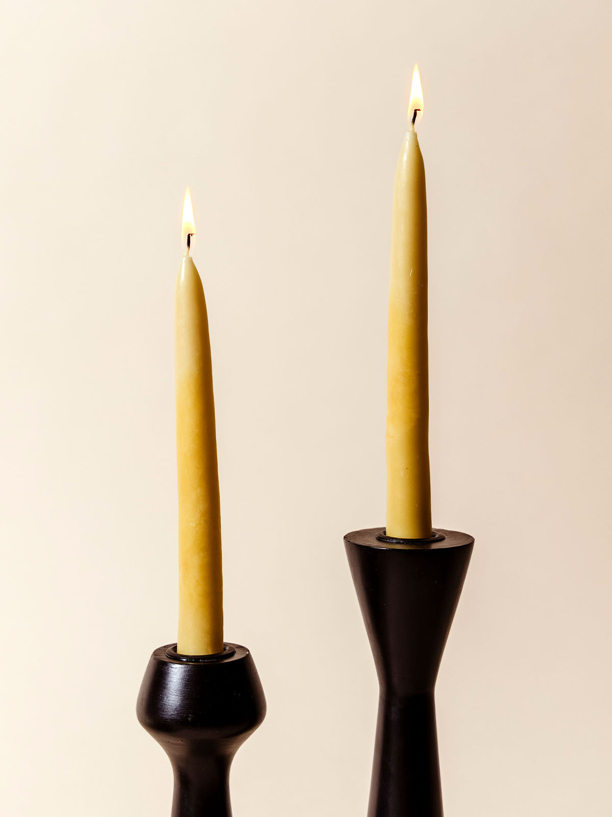 Beeswax Taper Candle Set