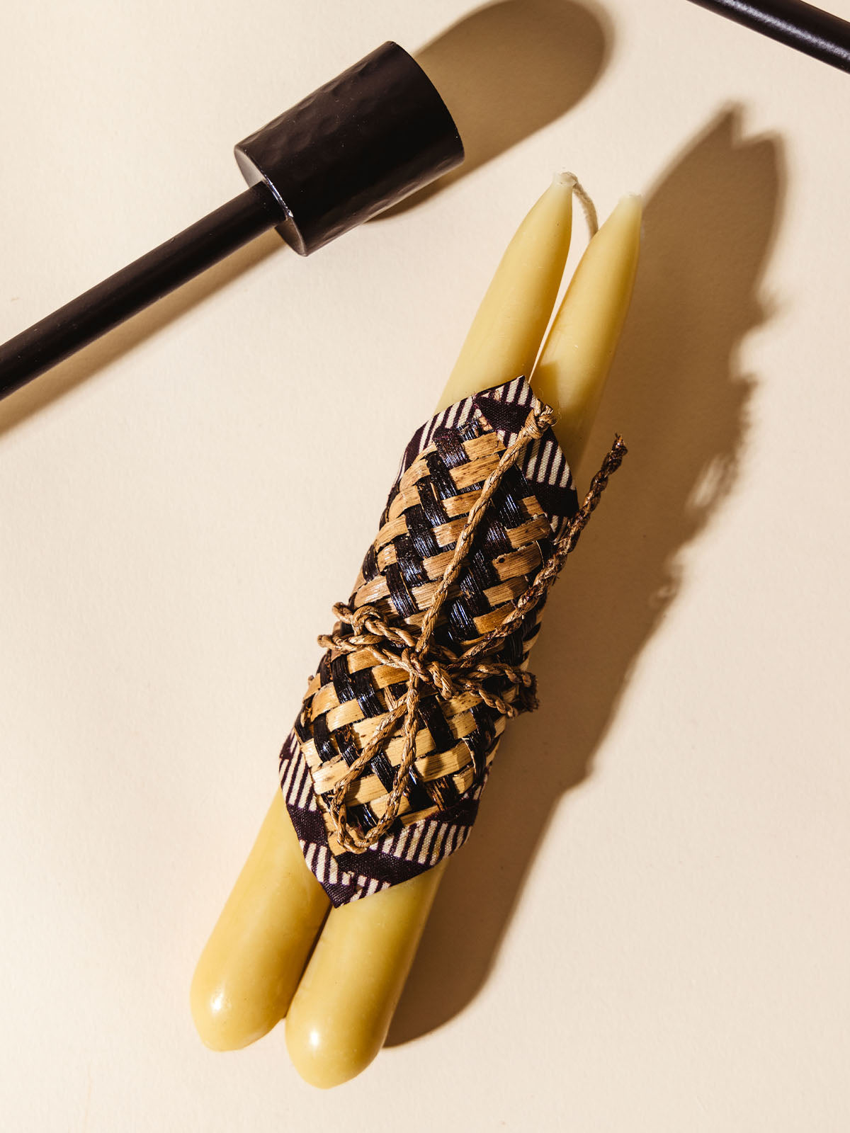 Beeswax Taper Candle Set