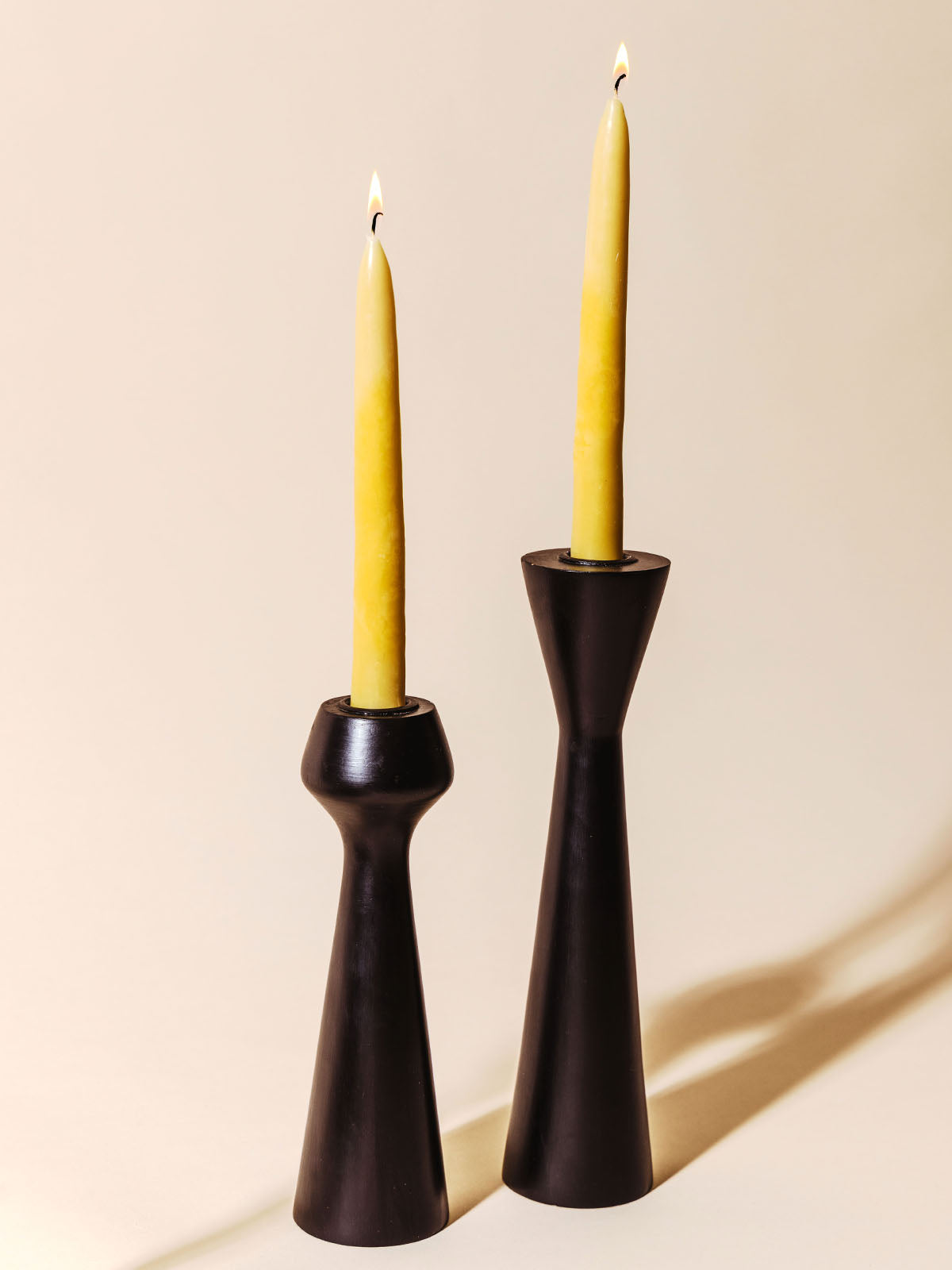 Beeswax Taper Candle Set