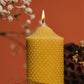 Jackfruit Natural Beeswax Pillar Candle
