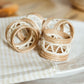 Hand Woven Zig-Zag Sisal Napkin Ring Set