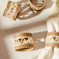Hand Woven Zig-Zag Sisal Napkin Ring Set
