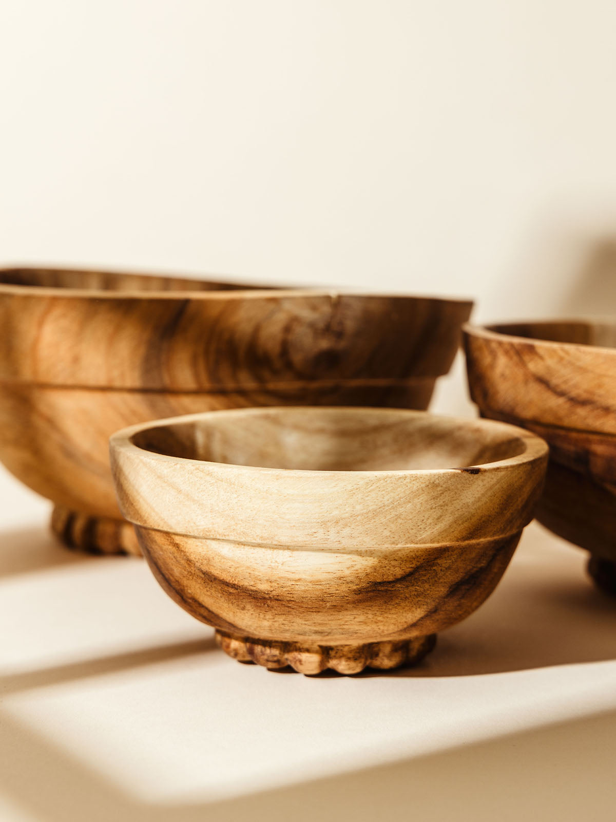 Acacia Wood Nesting Bowls