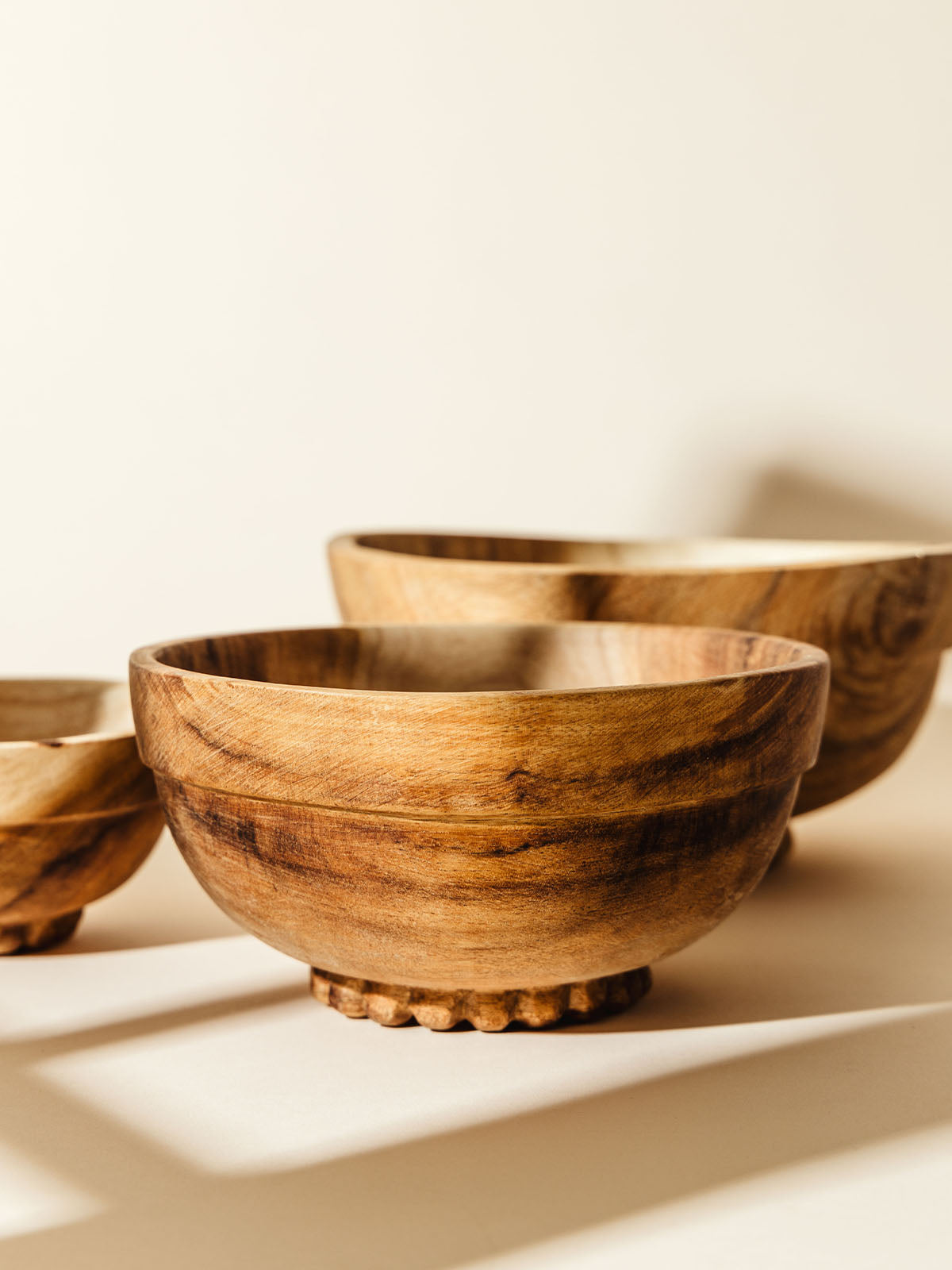 Acacia Wood Nesting Bowls
