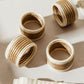 Hand Woven Natural Sisal Napkin Rings Set