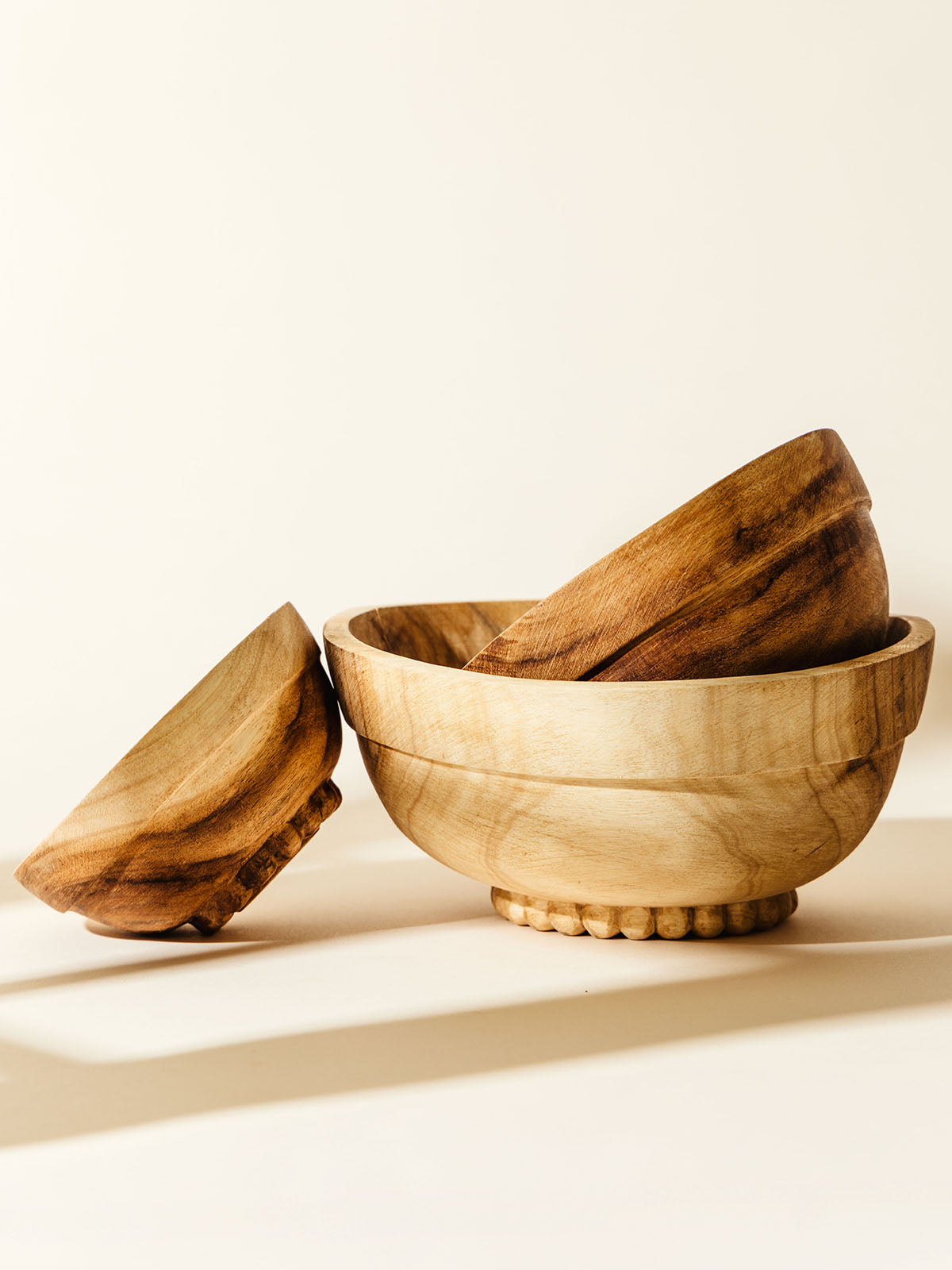 Acacia Wood Nesting Bowls
