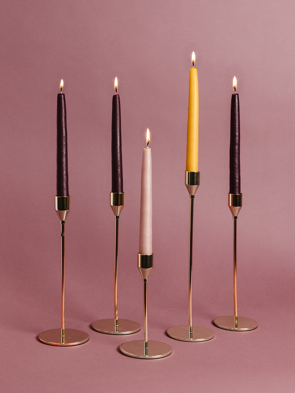 Traditional Hand- Dipped Advent Candles Set