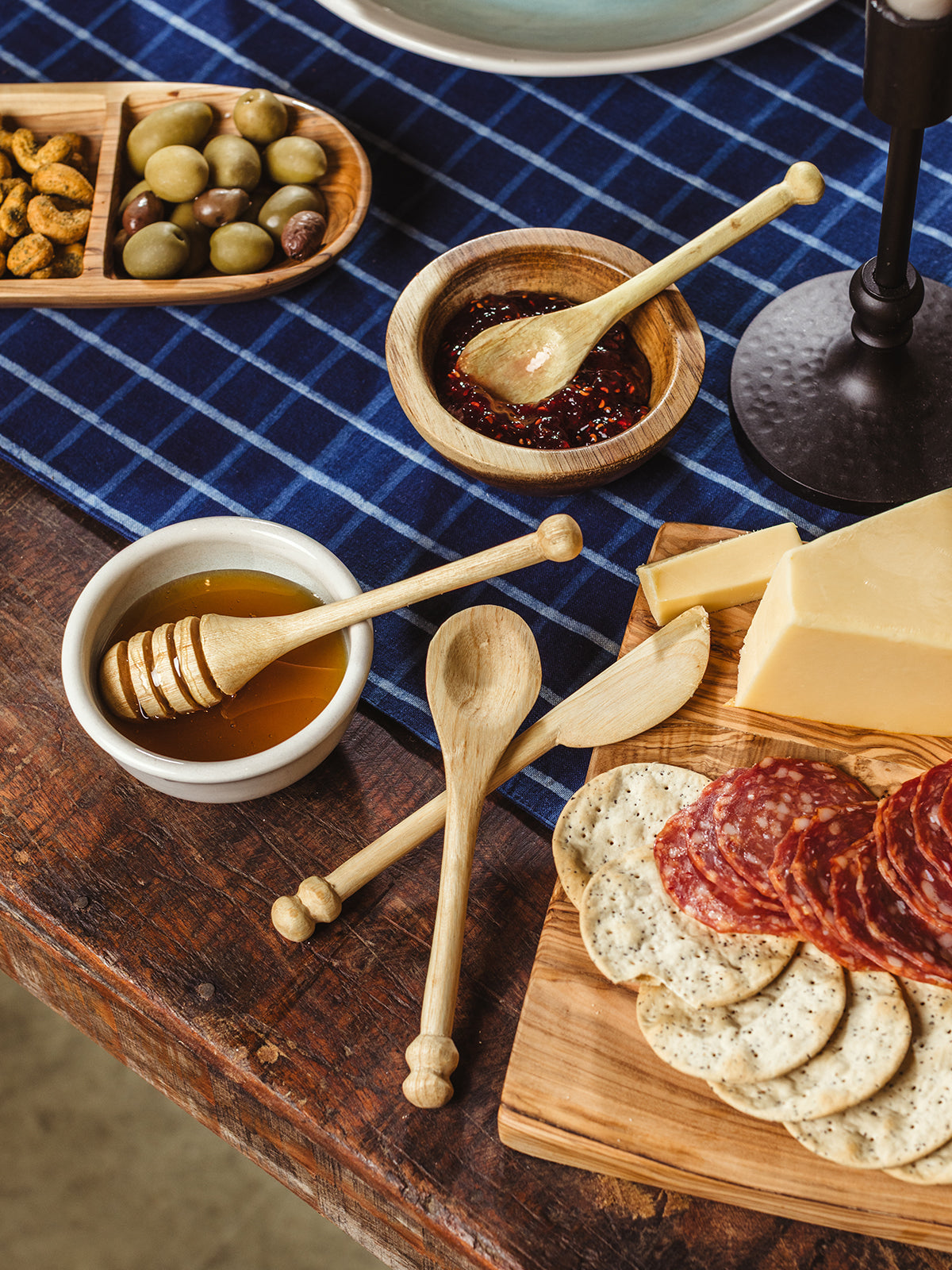 Wood Charcuterie Board Utensil Set