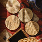 Lines and Legacy Wood Coasters