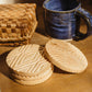 Lines and Legacy Wood Coasters