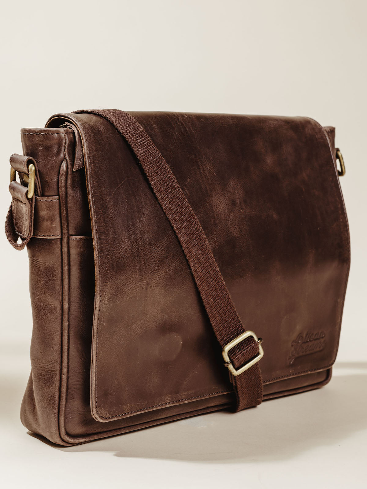 Leather Farmaan Satchel