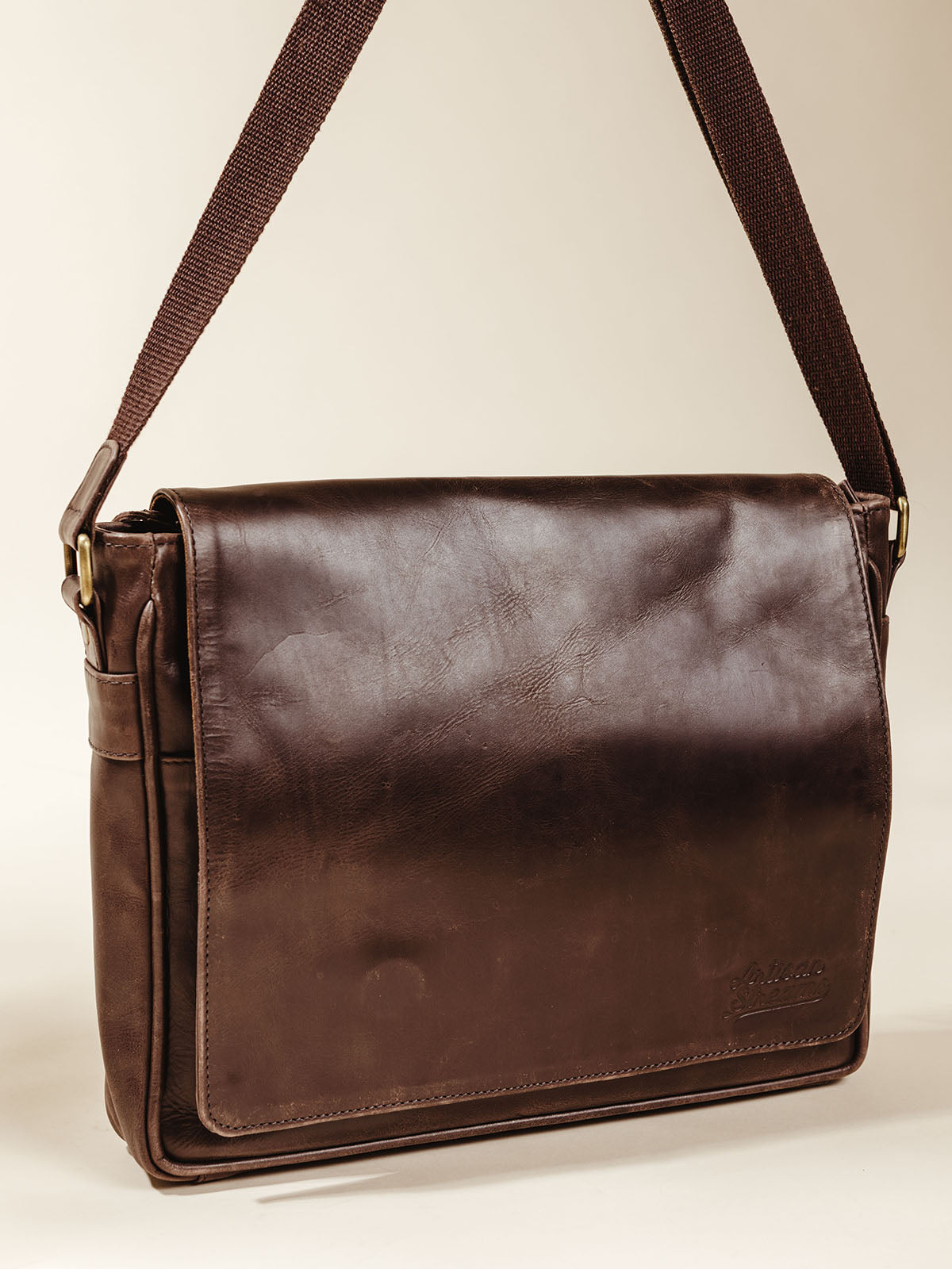 Leather Farmaan Satchel